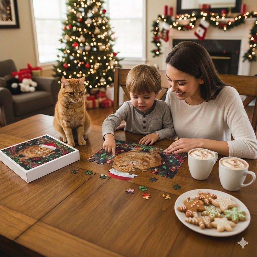 Jigsaw Puzzle with Custom Pet Photo - Piece Together Your Favorite Memories (110, 252, 520, 1014-piece)