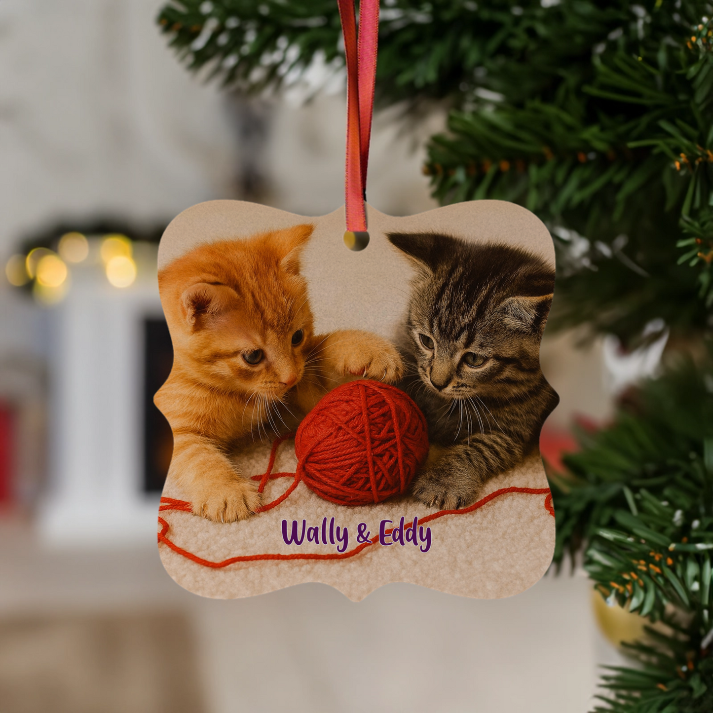 Ornament with Custom Pet Photo - Holiday Keepsake (Aluminum)
